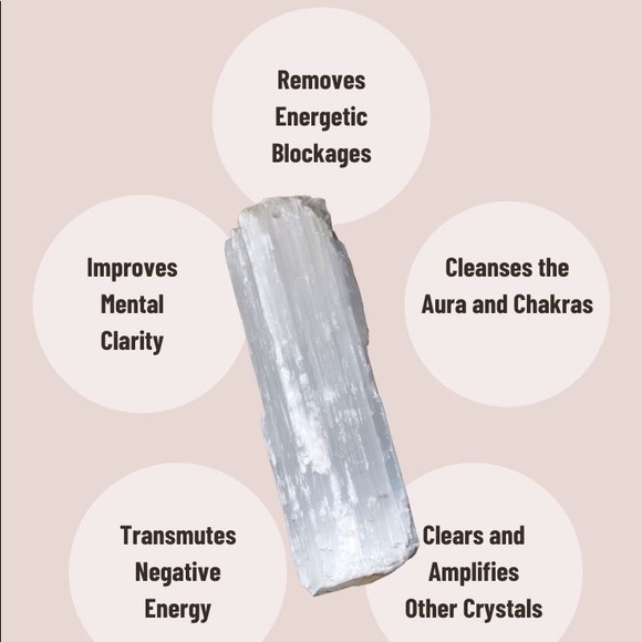 Floating Locket w/silver chain & Selenite Palm/Worry stone! - Picture 8 of 16